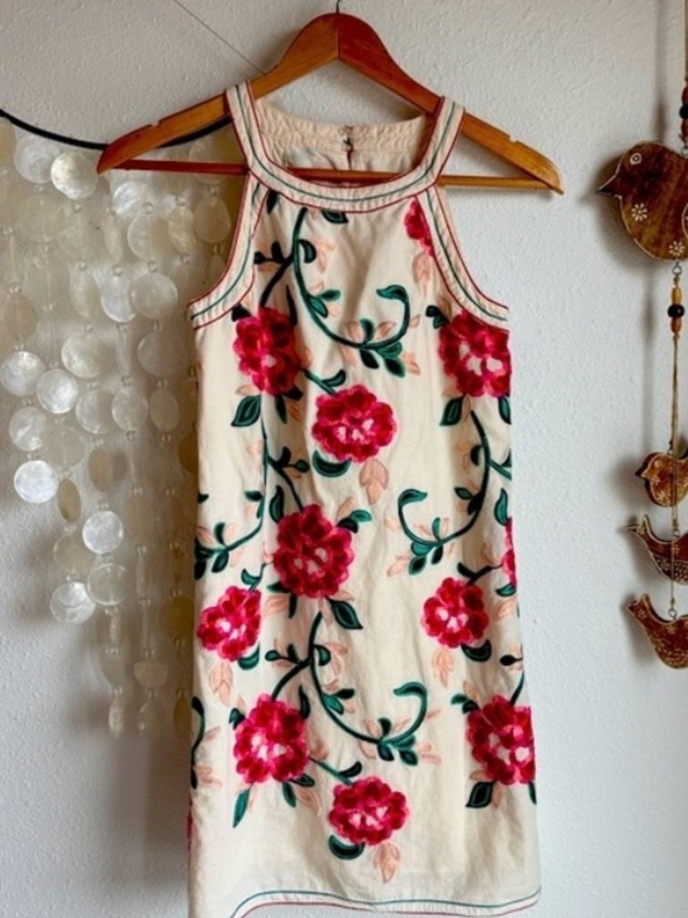 Chelsea and Violet Flower Embroidered Summer Dress Size XS.